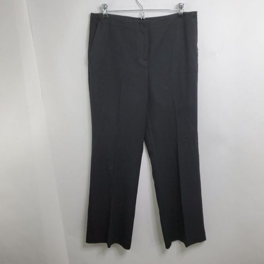 Chicos Pants 1 Short M 8 Black Trousers Dress Work‎